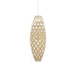 Hinaki Pendant Light: Medium + Bamboo + White