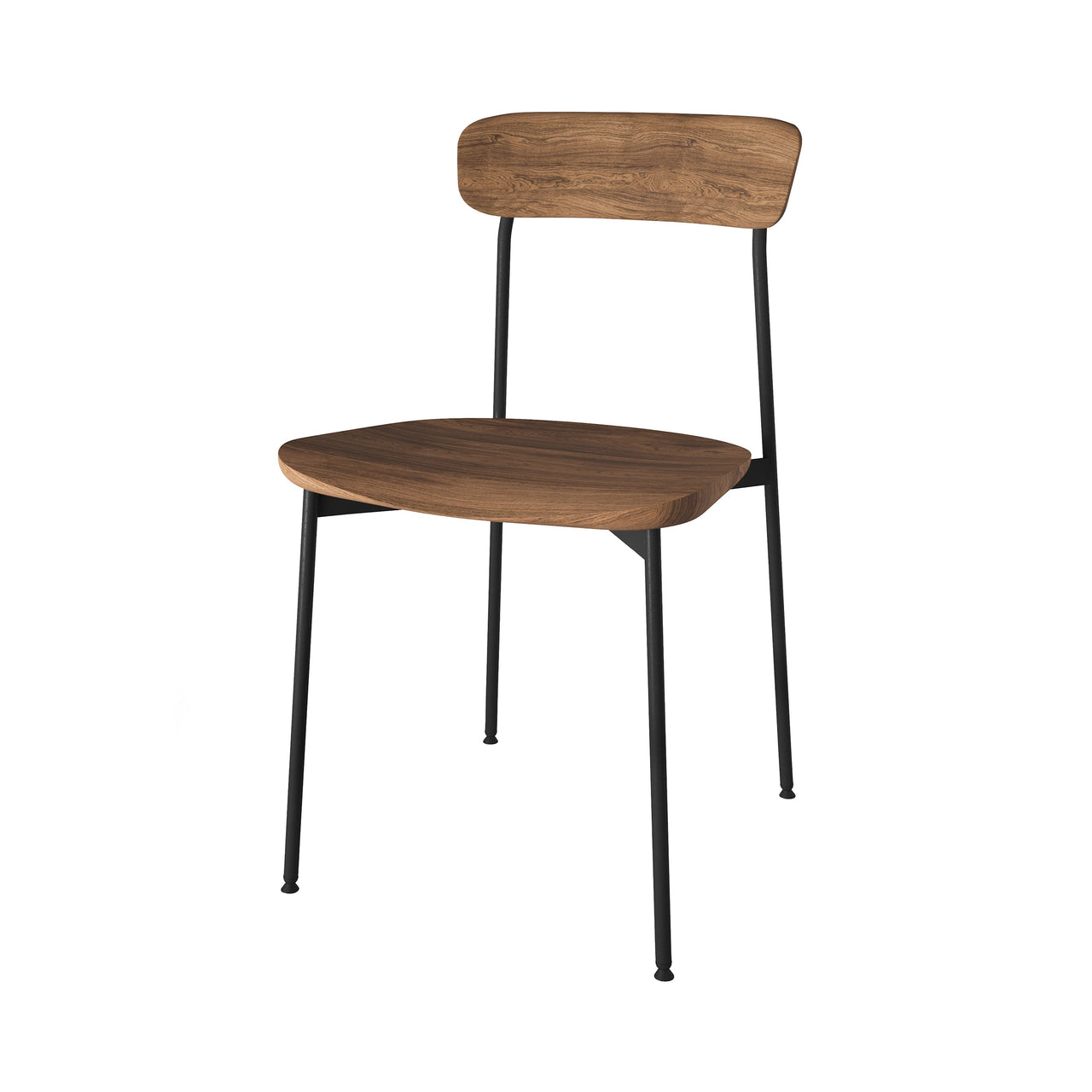 Crawford Dining Chair W: Natural Walnut