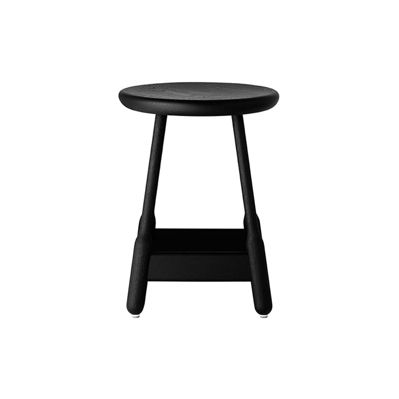 Albert Stool: Black Stained Oak