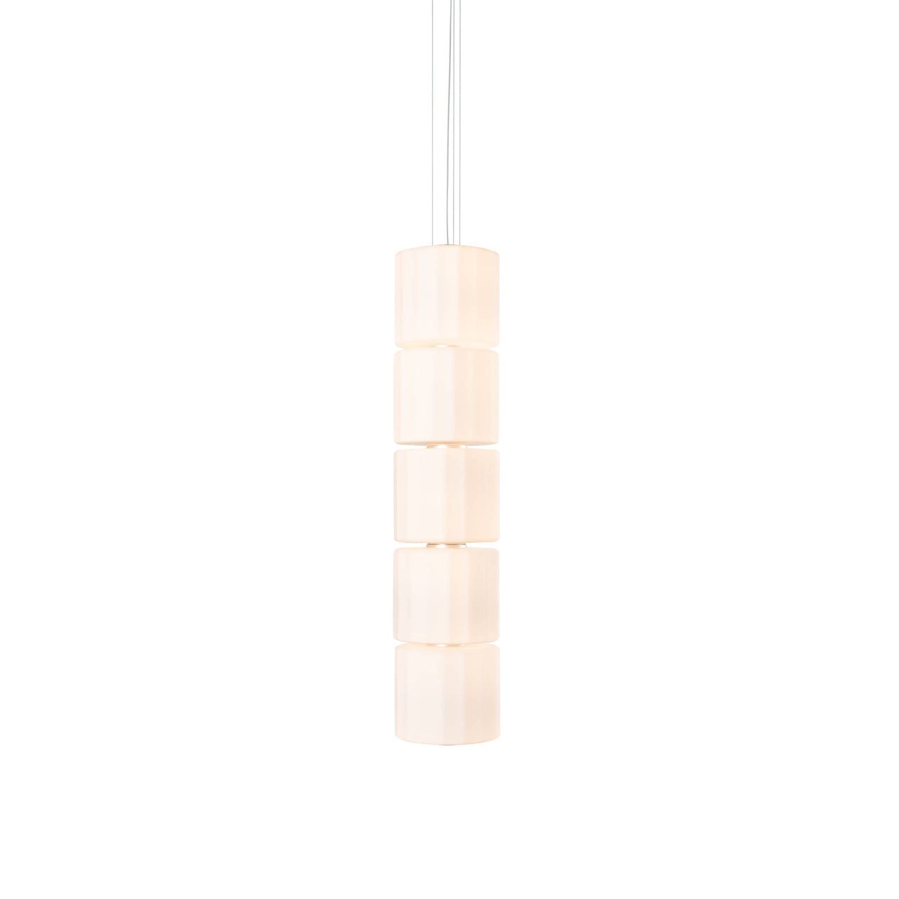Column 300 Vertical Pendant: 5 Units + Ivory