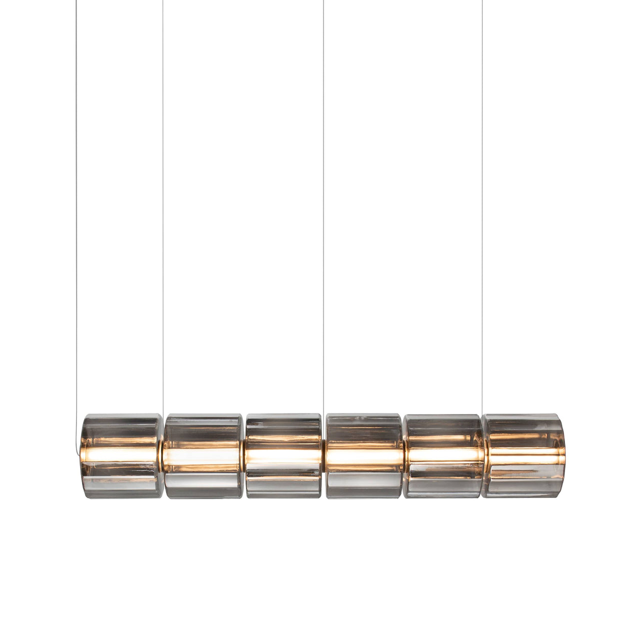 Column 300 Horizontal Pendant: 6 Units + Carbon