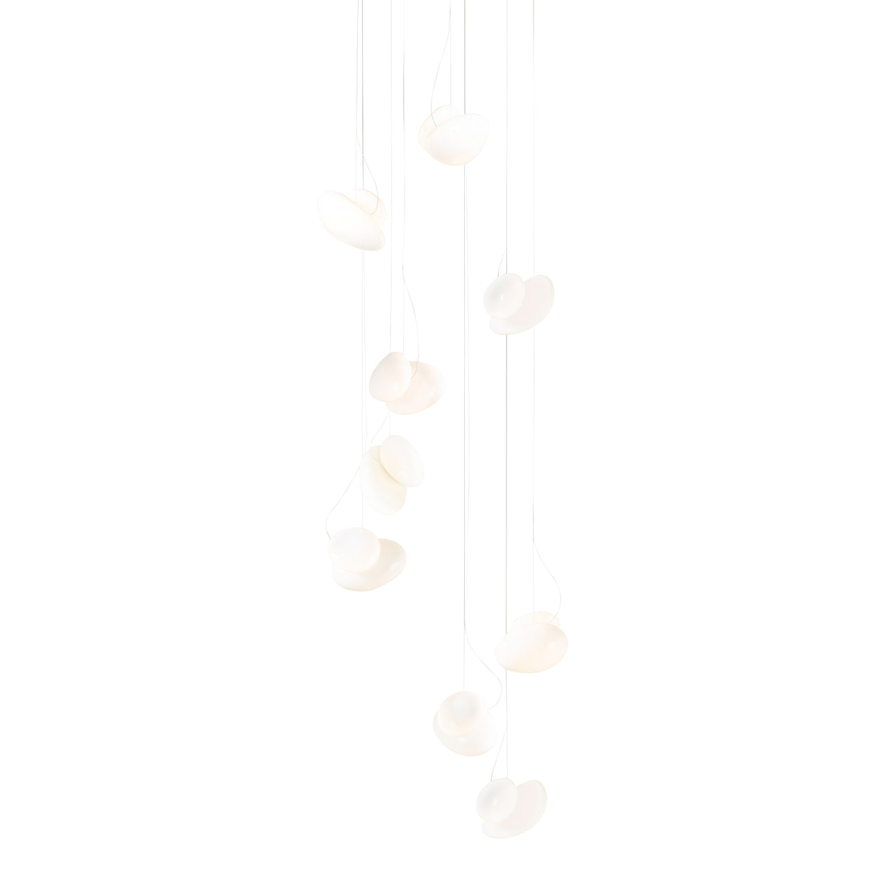 Pebble Chandelier 9: Cluster + Pearl