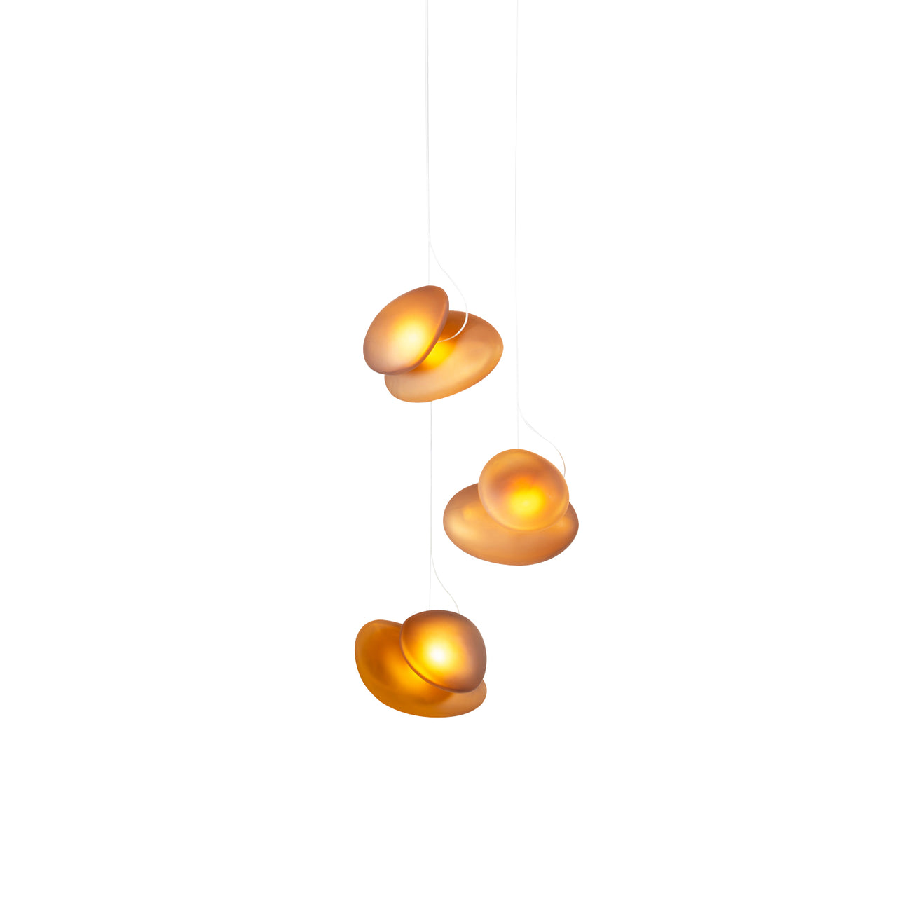 Pebble Chandelier 3: Citrine