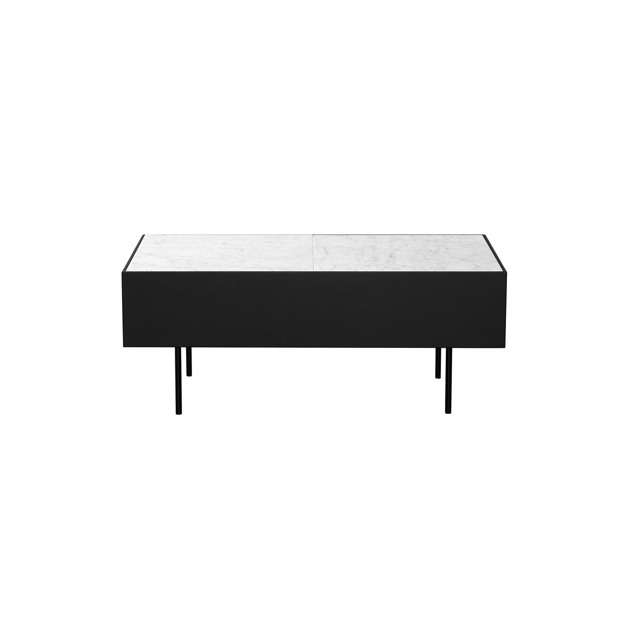 Modular Accent Table: White Marble