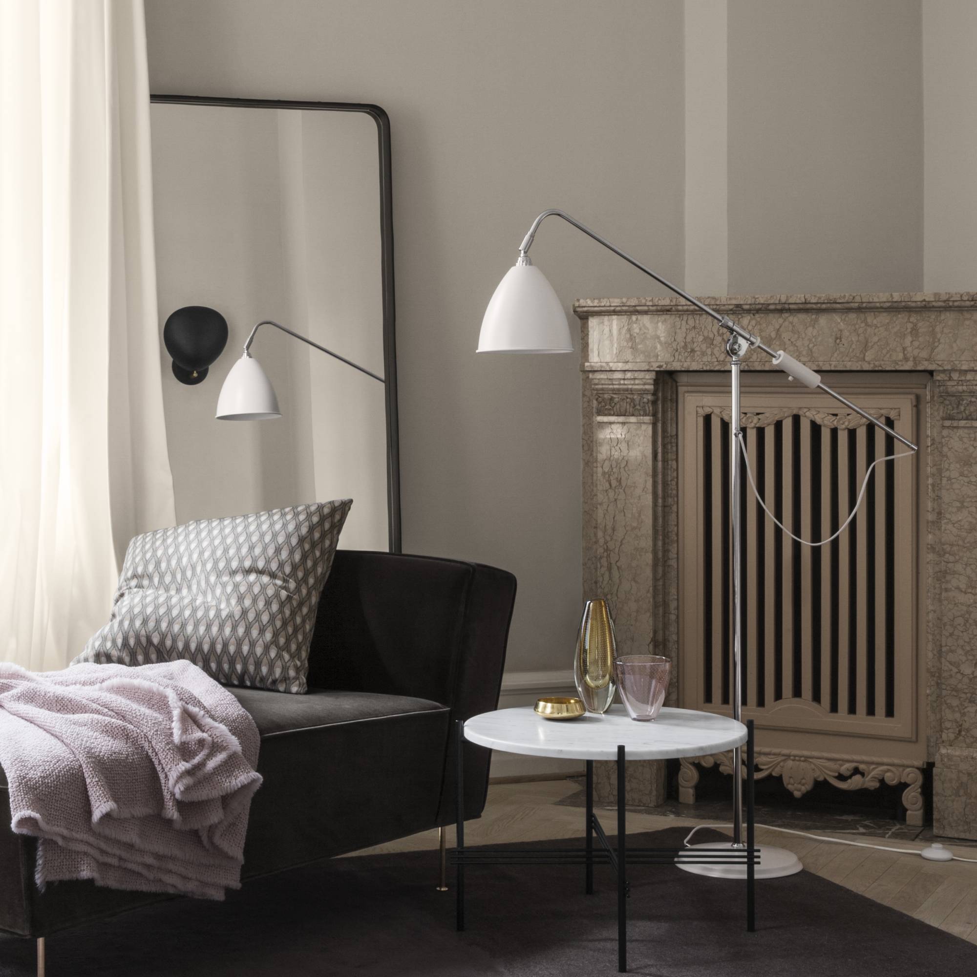 Adnet Rectangular Wall Mirror: LS