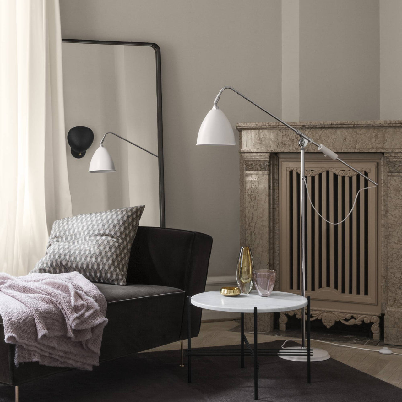 Adnet Rectangular Wall Mirror: LS