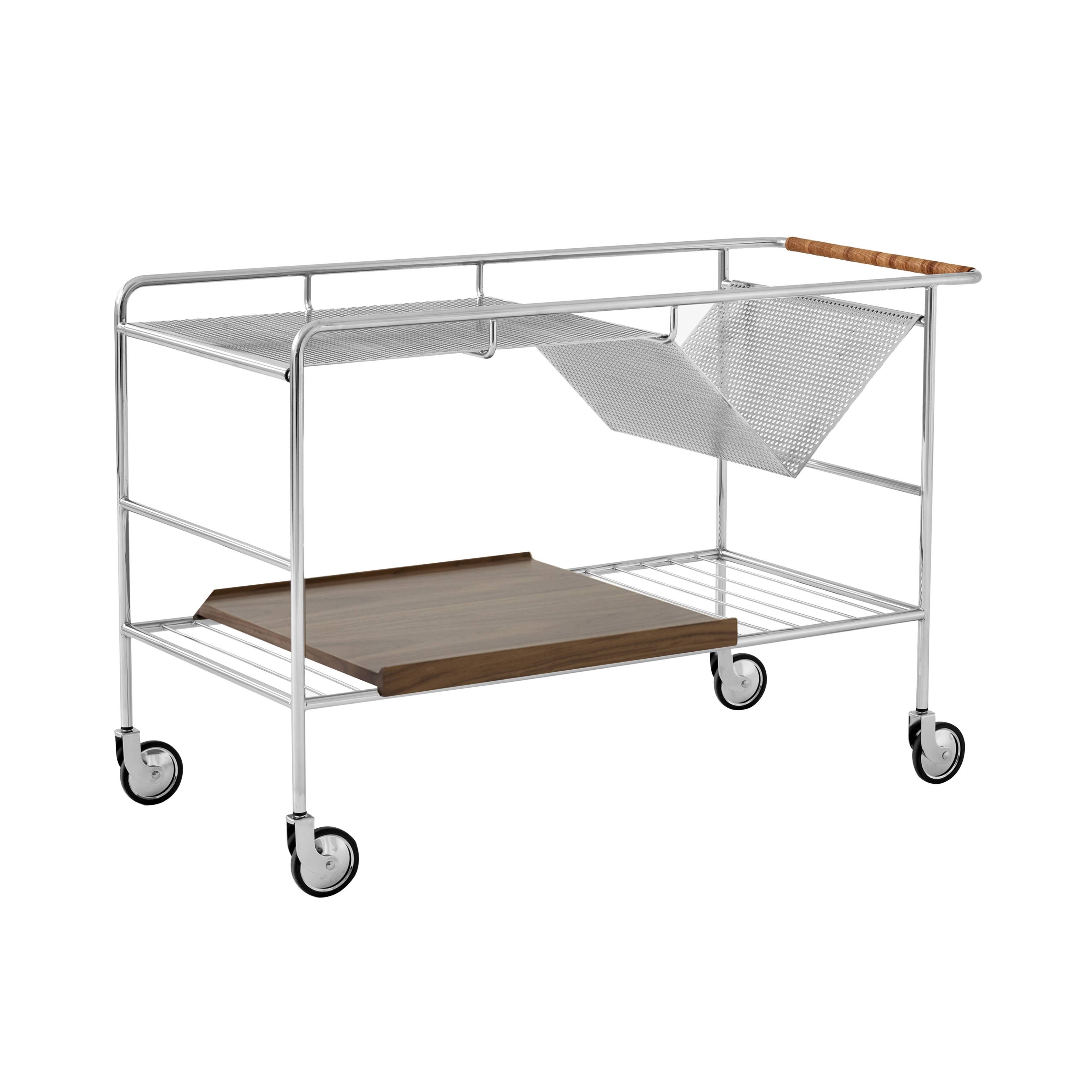 Alima Trolley NDS1:  Chrome + Lacquered Wlanut