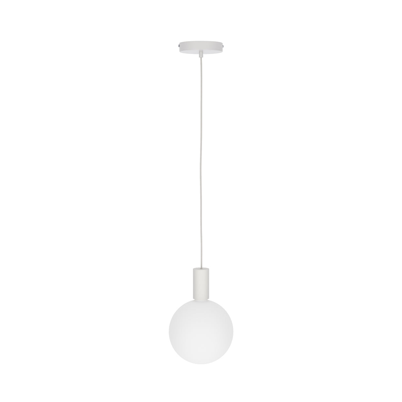 Alumina Single Pendant with Sphere V Bulb