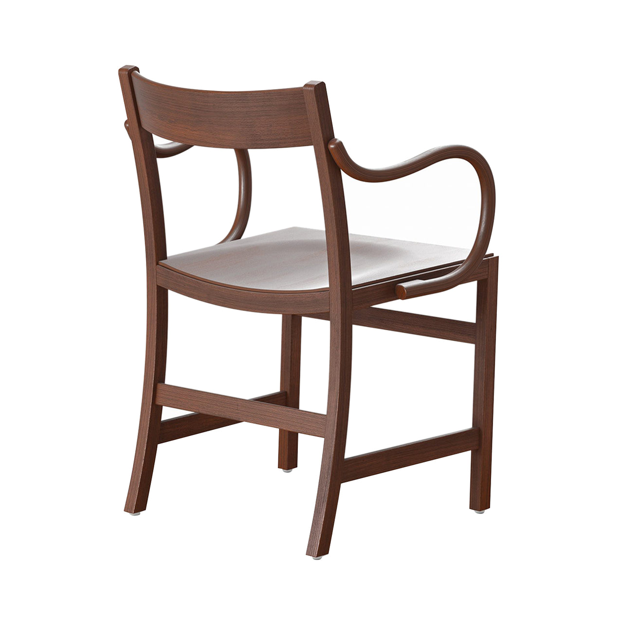 Waiter XL Armchair: Walnut Stained Beech