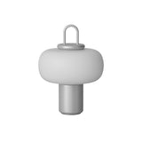 Nox Portable Table Lamp: Silver