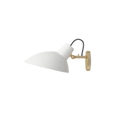 VV Cinquanta Wall Lamp: Brass + White