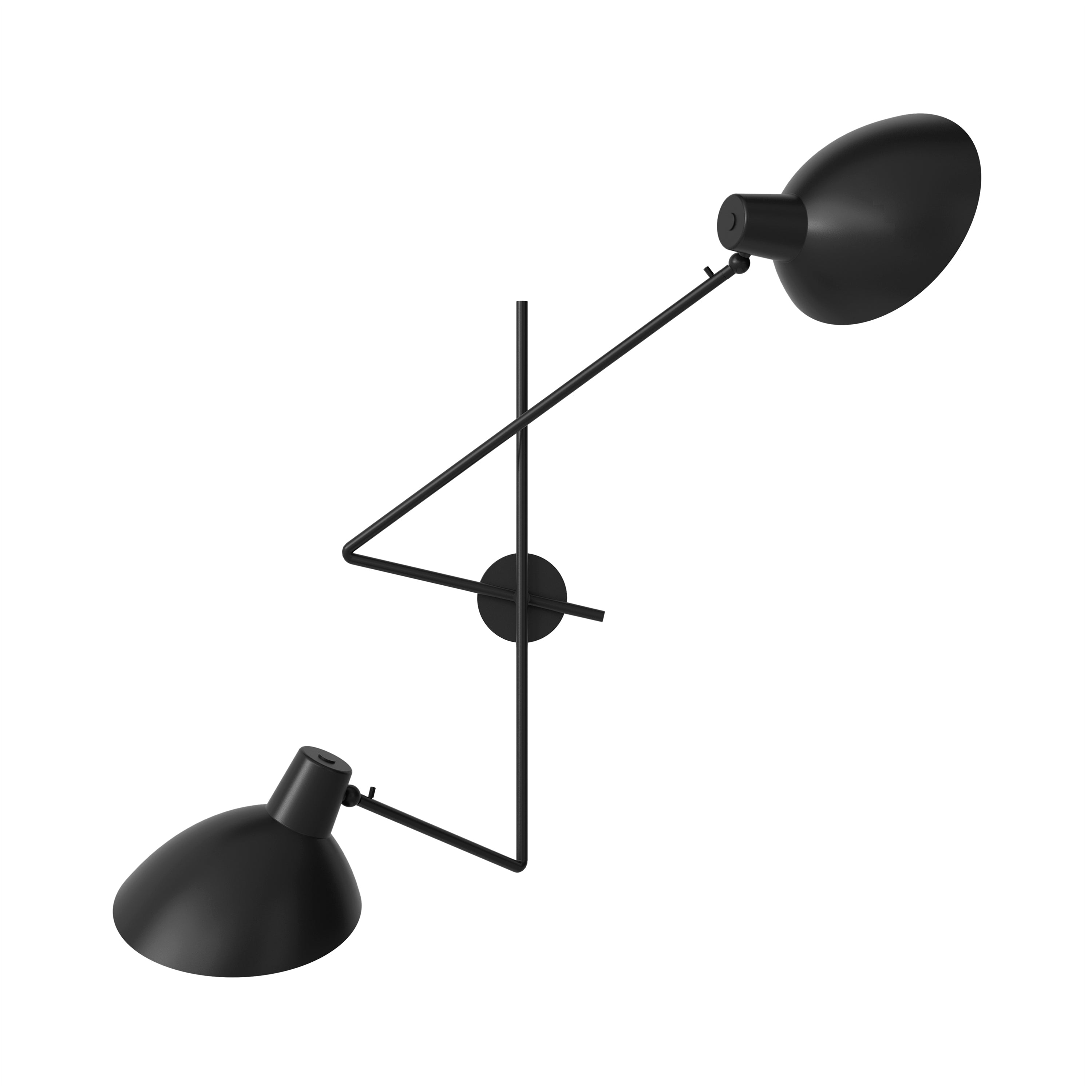 VV Cinquanta Twin Wall Lamp: Black