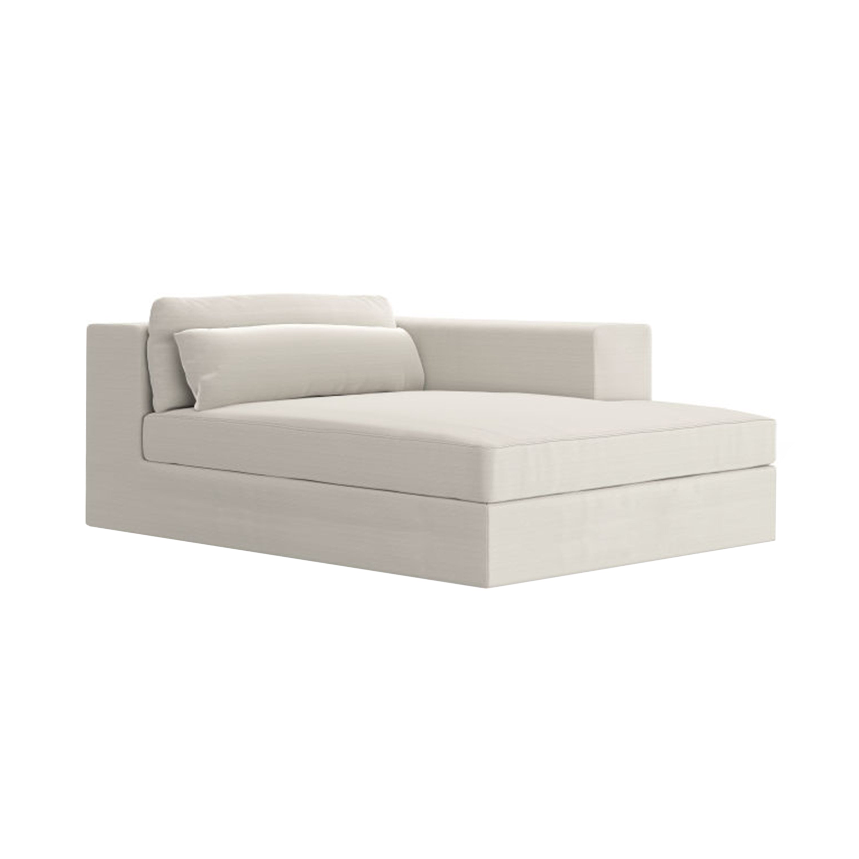 Atelier Sofa Modules: Chaise Lounge - Right + With Skirt