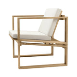 BK11 Outdoor Lounge Chair: With Canvas Cushion