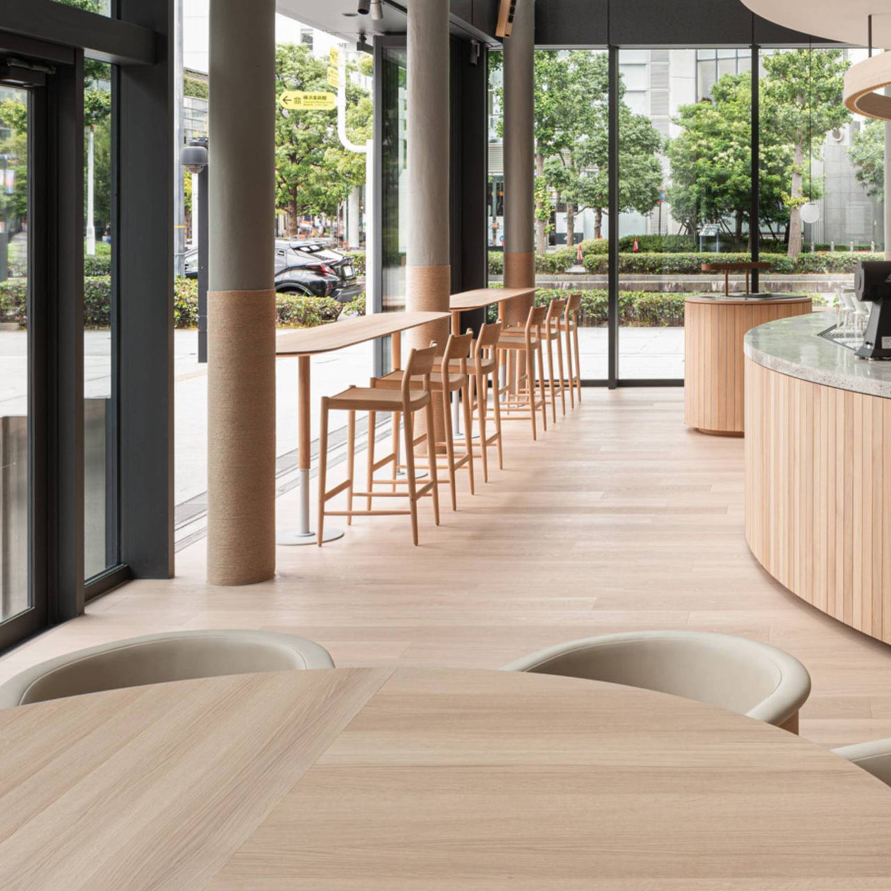 Minatomirai Cafe Bar + Counter Stool N-BS01