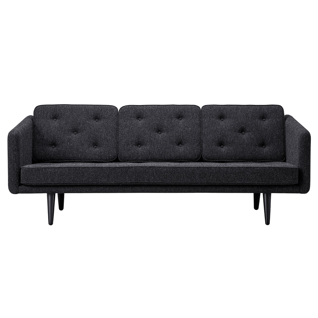 No. 1 Sofa: 3 Seater + Black Lacquered Oak