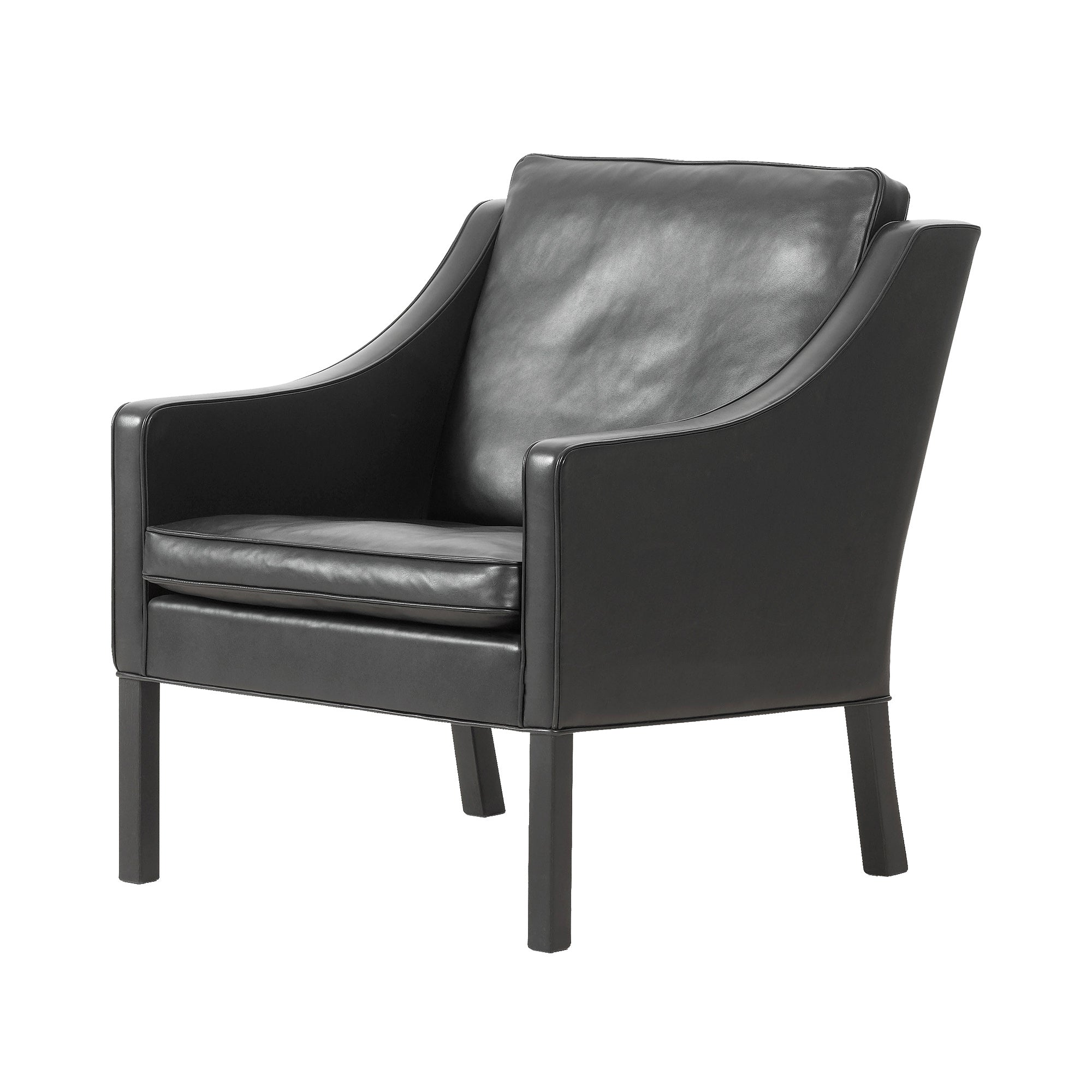Mogensen 2207 Club Chair: Black Lacquered Oak
