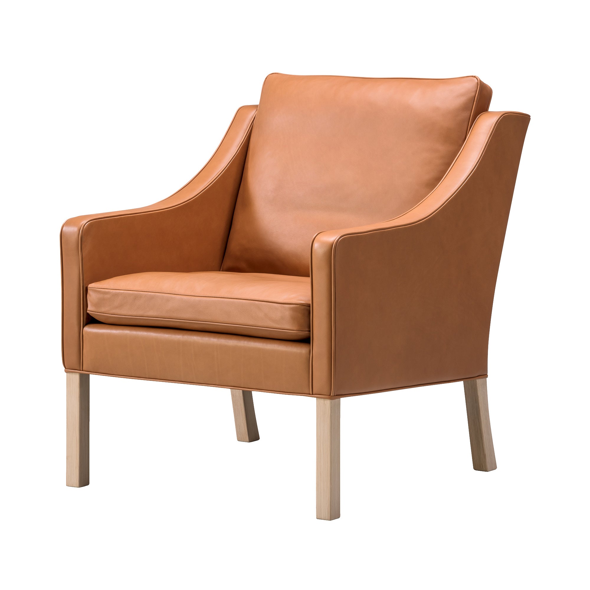 Mogensen 2207 Club Chair: Lacquered Oak