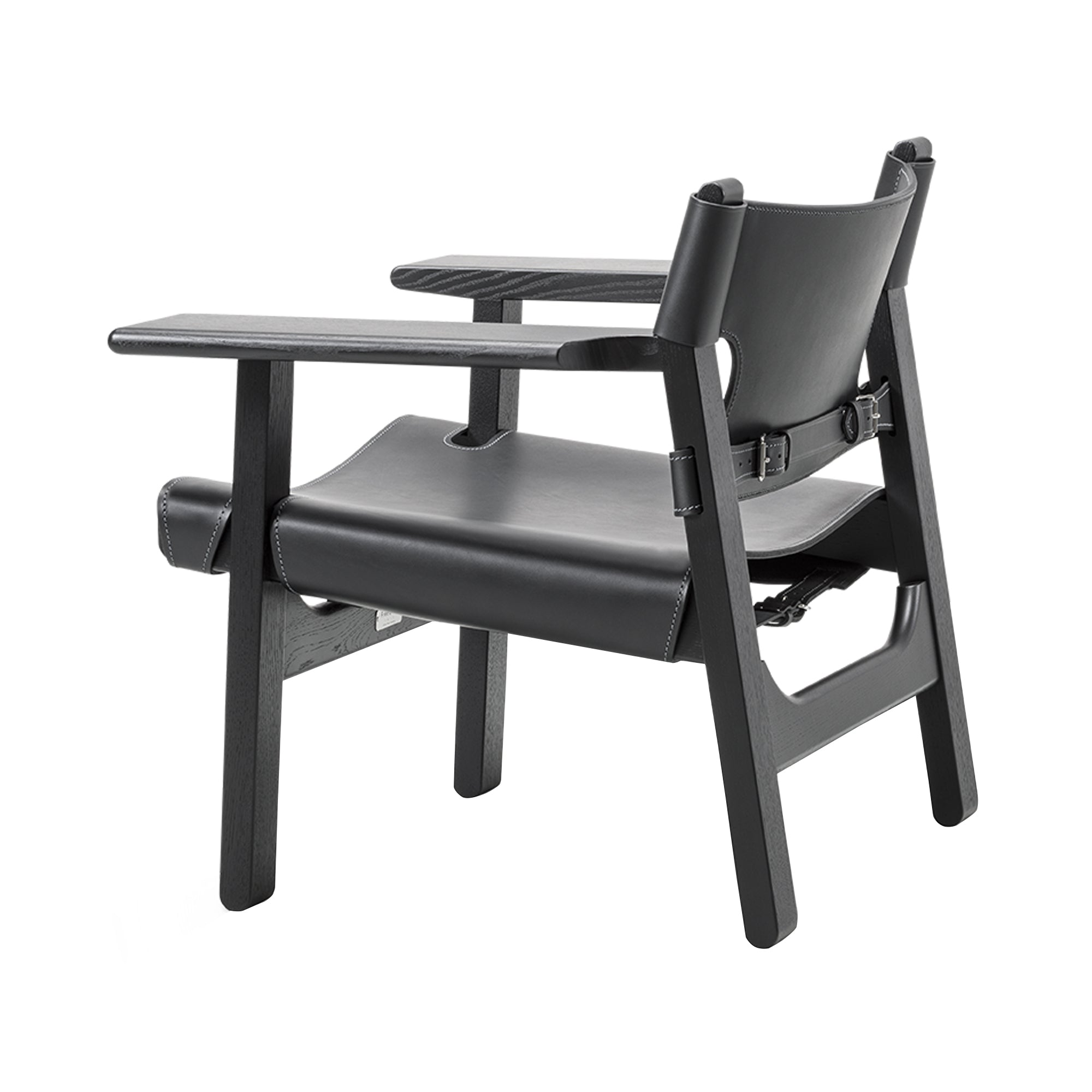 The Spanish Chair: Black Lacquered Oak + Black