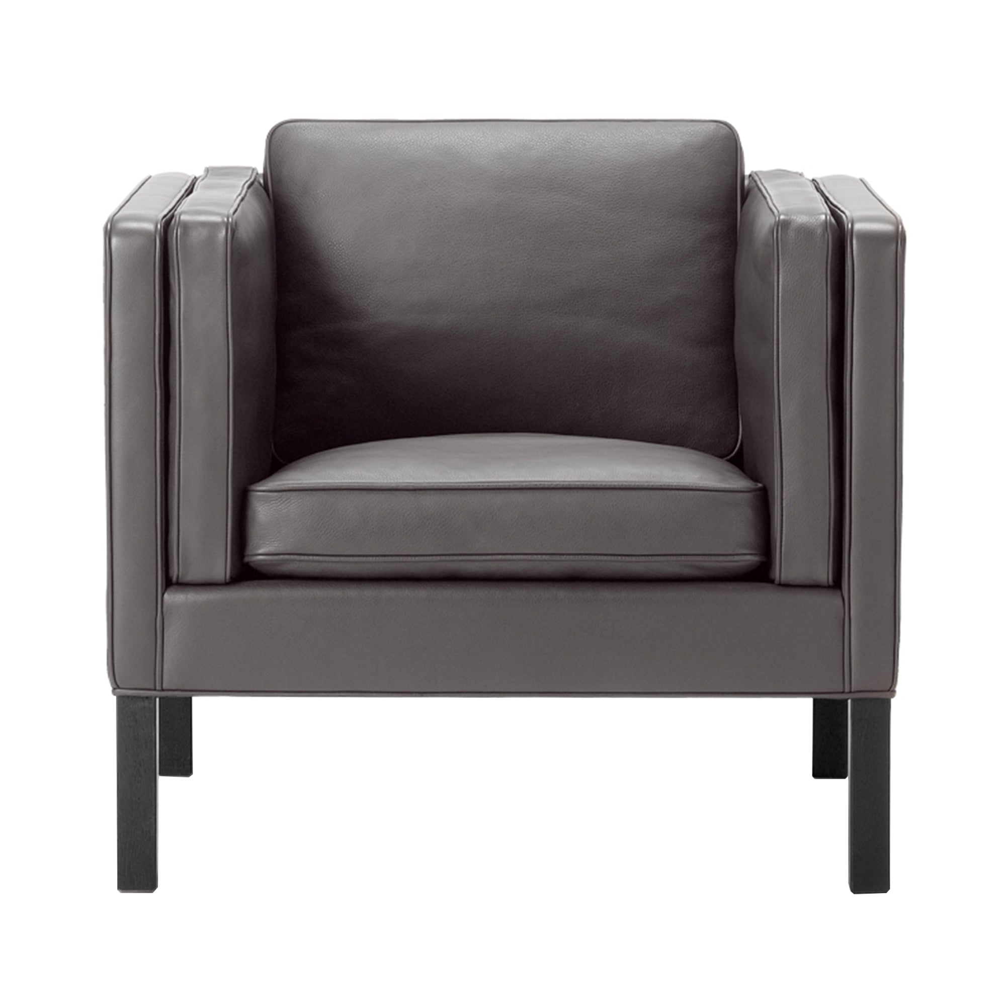 Mogensen 2334 Lounge Chair: Black Lacquered Oak