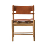 The Spanish Dining Chair: Without Arm + Soaped Oak + Cognac