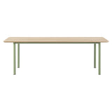 Plan Table: Light Oiled Oak + Modernist Green