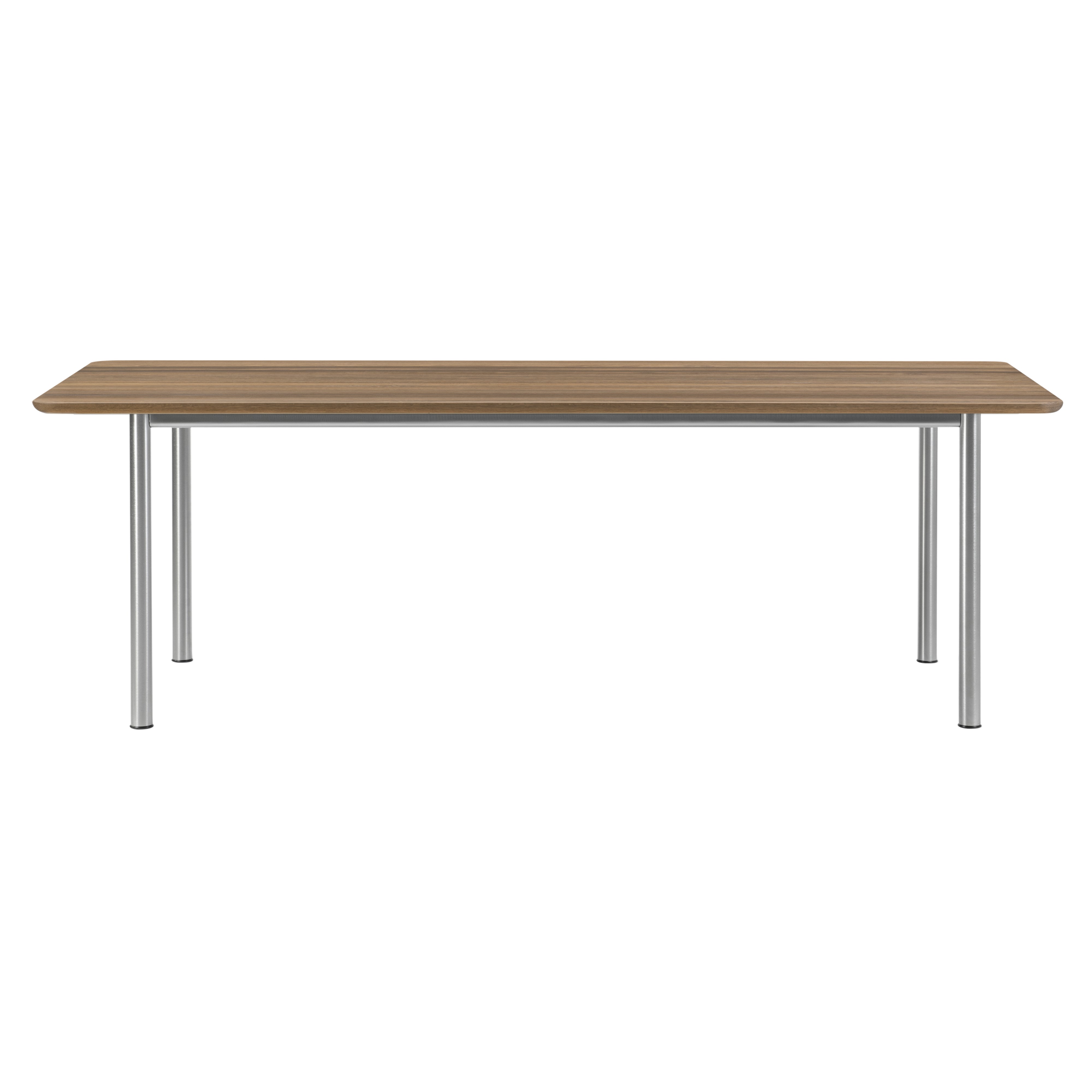 Plan Table: Smoked Oiled Oak + Brushed Steel