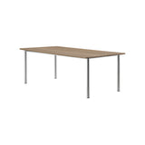Plan Table: Smoked Oiled Oak + Brushed Steel