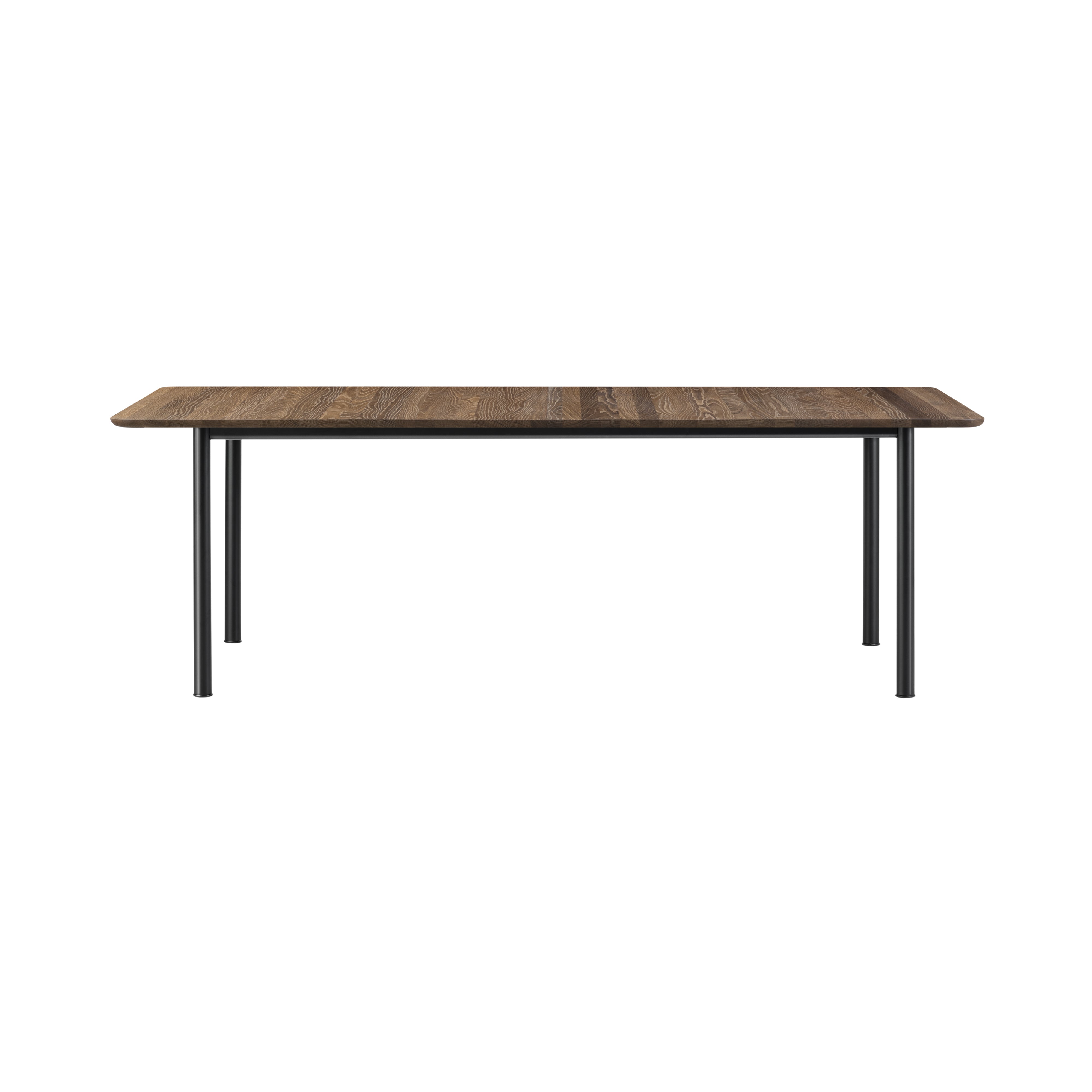 Plan Extendable Table: Smoked Oiled Oak + Black
