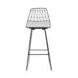 Lucy Bar Stool: Color + Black + Without Seat Pad