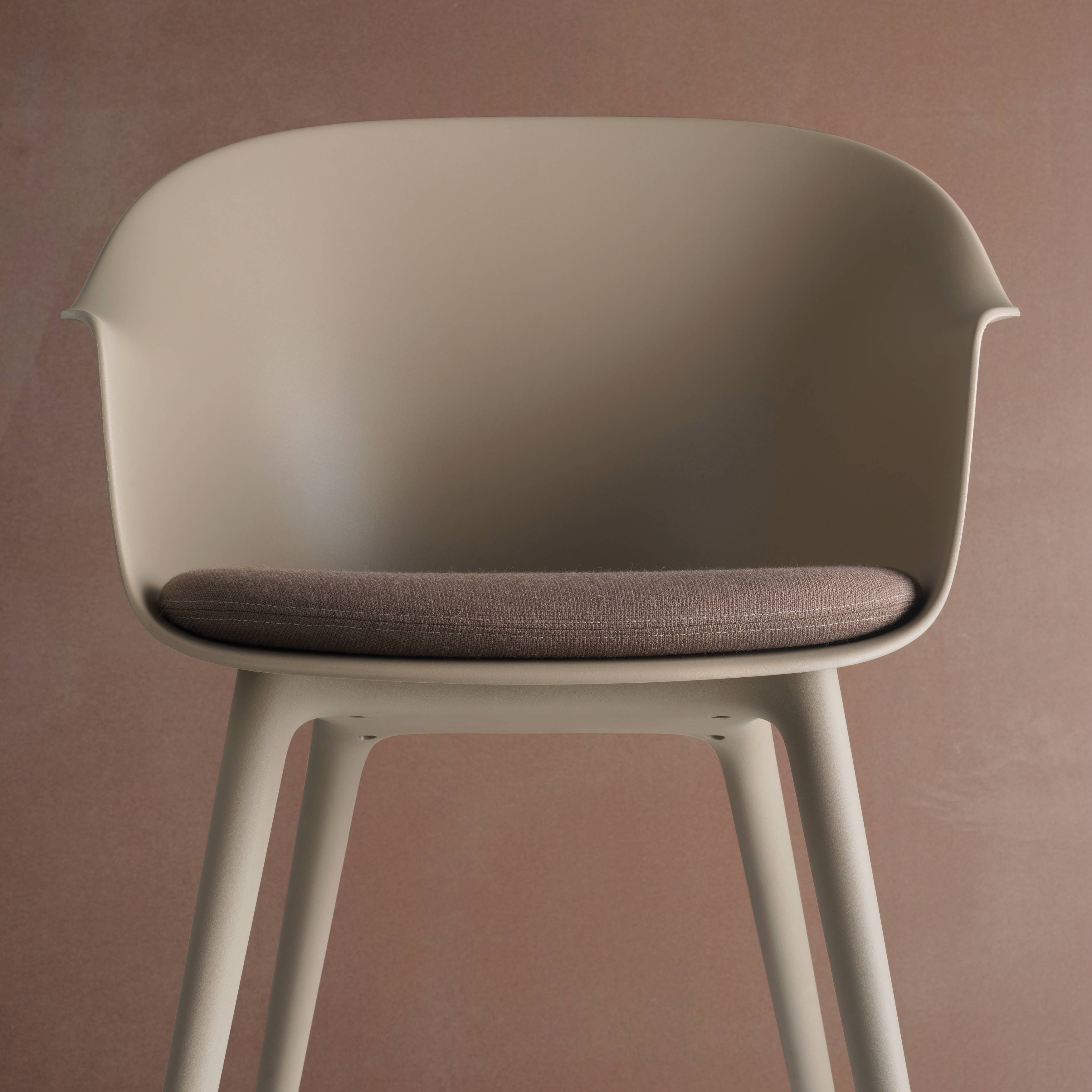 Bat Dining Chair: Plastic Base with Cushion