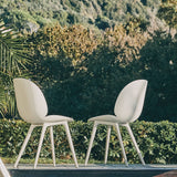 Beetle Outdoor Dining Chair: Plastic Base