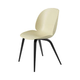 Beetle Dining Chair: Wood Base + Pastel Green + Black Stained Beech