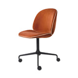 Beetle Meeting Chair: 4-Star Swivel Base with Castors + Full Upholstery + Black Matt