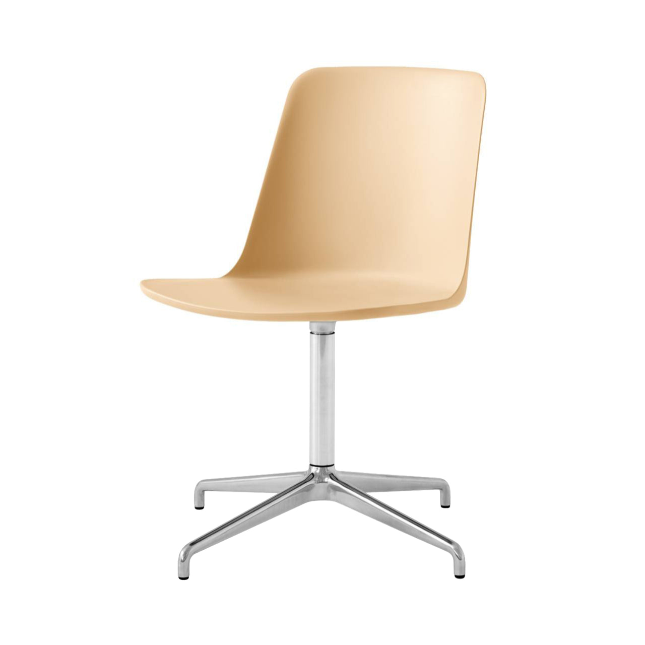 Rely Chair HW16: Beige Sand + Polished Aluminum