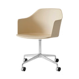 Rely Chair HW48: Beige Sand + Polished Aluminum