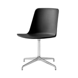 Rely Chair HW16: Black + Polished Aluminum