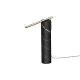 T.O Table Light: Black Marquina Marble + Brass