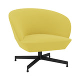 Oslo Lounge Chair: Swivel Base + Black