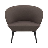 Oslo Lounge Chair: Tube Base + Black