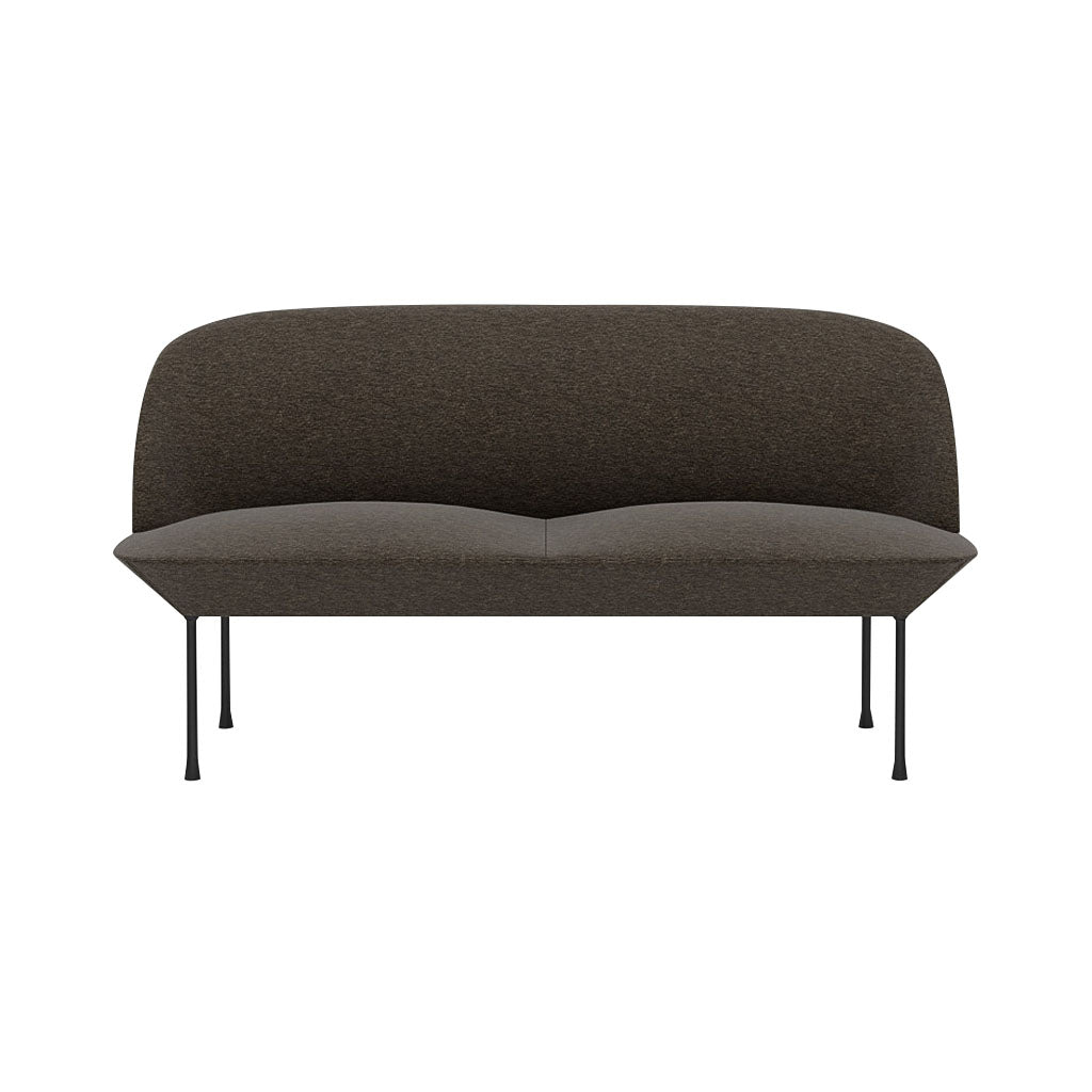 Oslo 2-Seater Sofa: Black