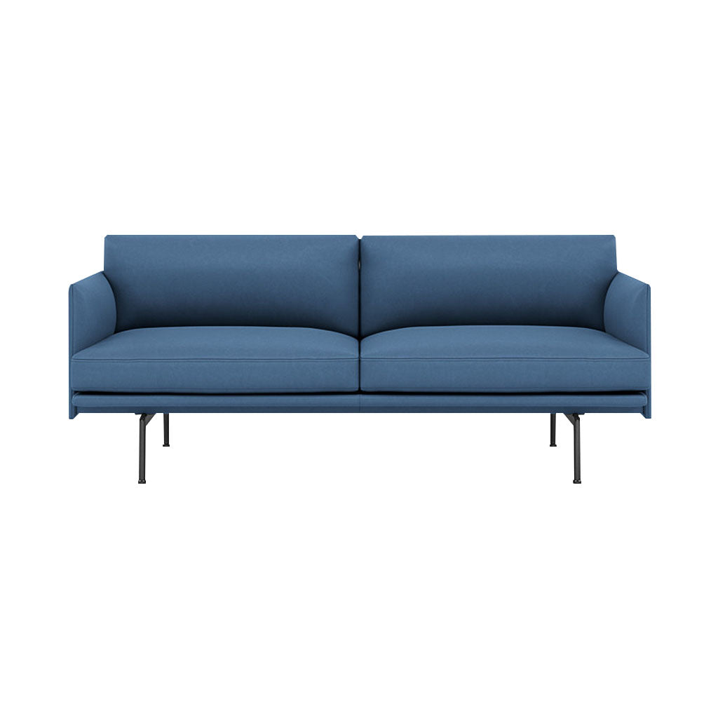 Outline 2-Seater Sofa: Black