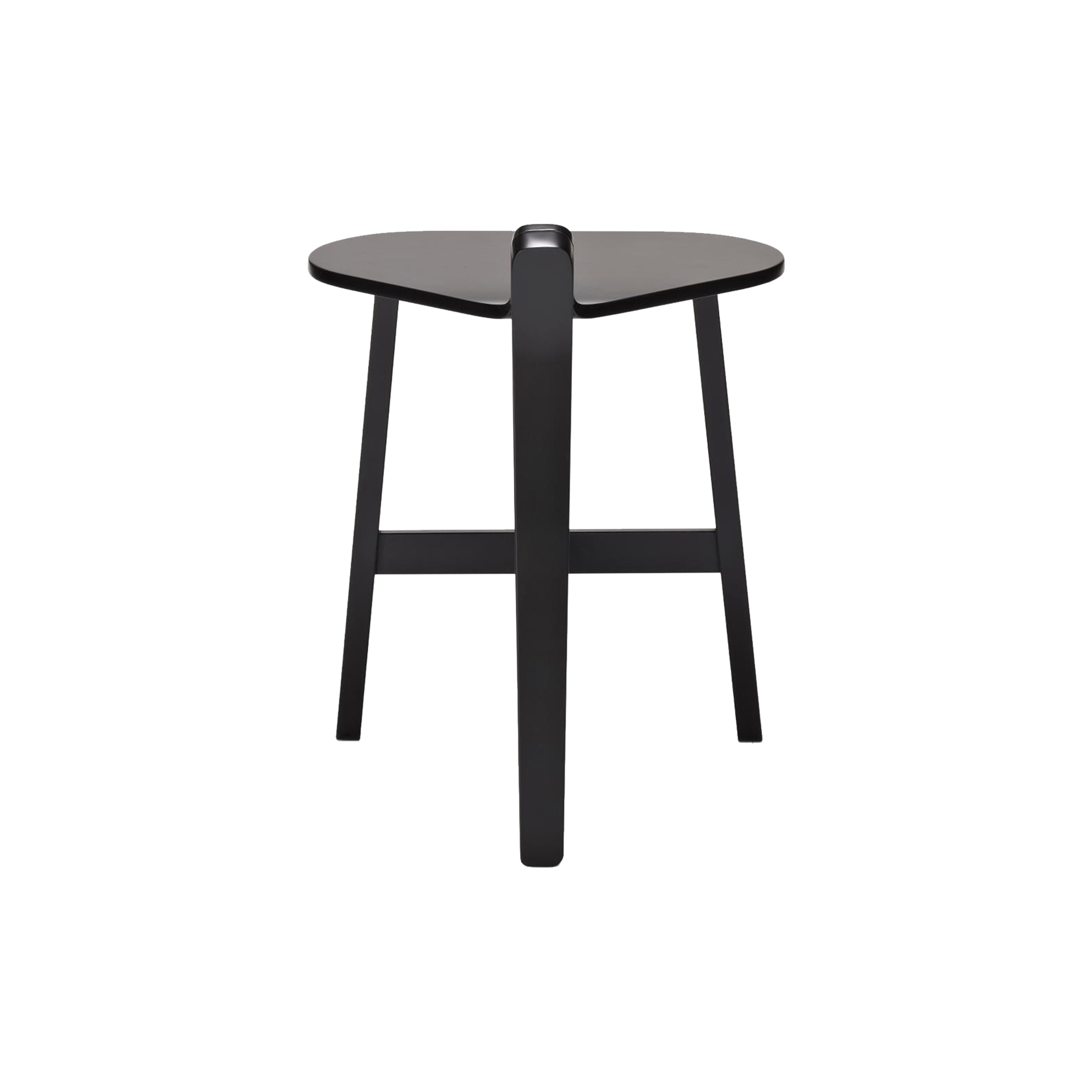 Bronco Stool: Black Lacquered Oak
