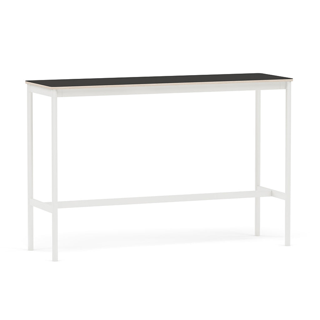Base High Table: 160 + Black Linoleum + Plywood Edge + White