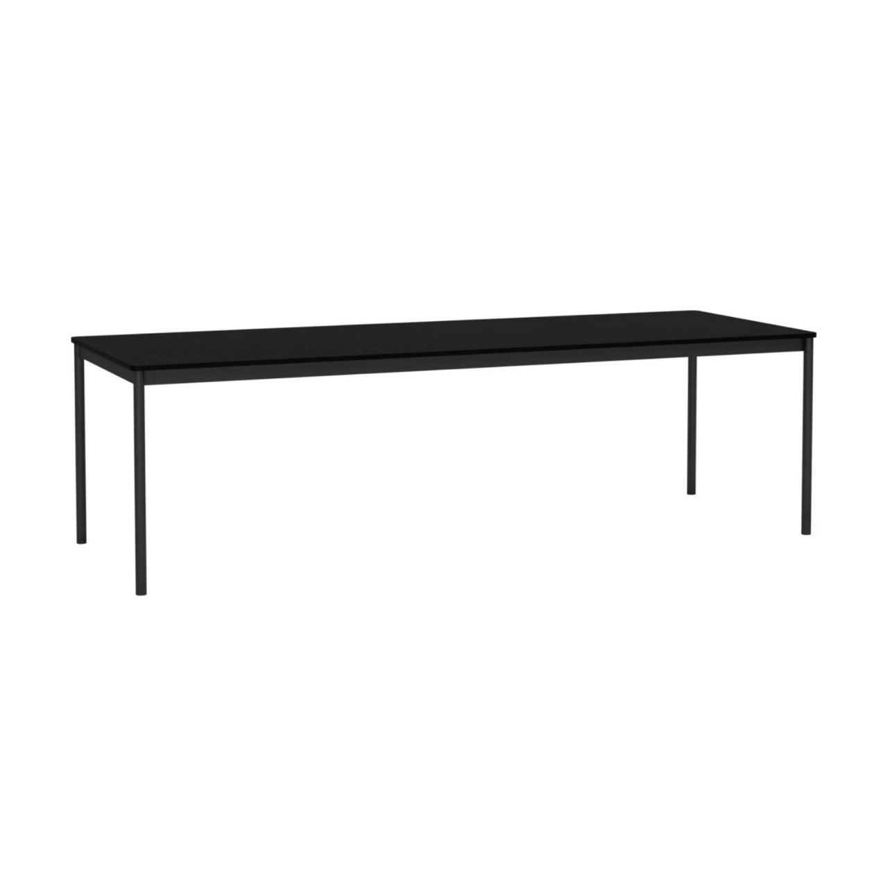 Base Table: Large + Black Laminate + ABS Edge + Black