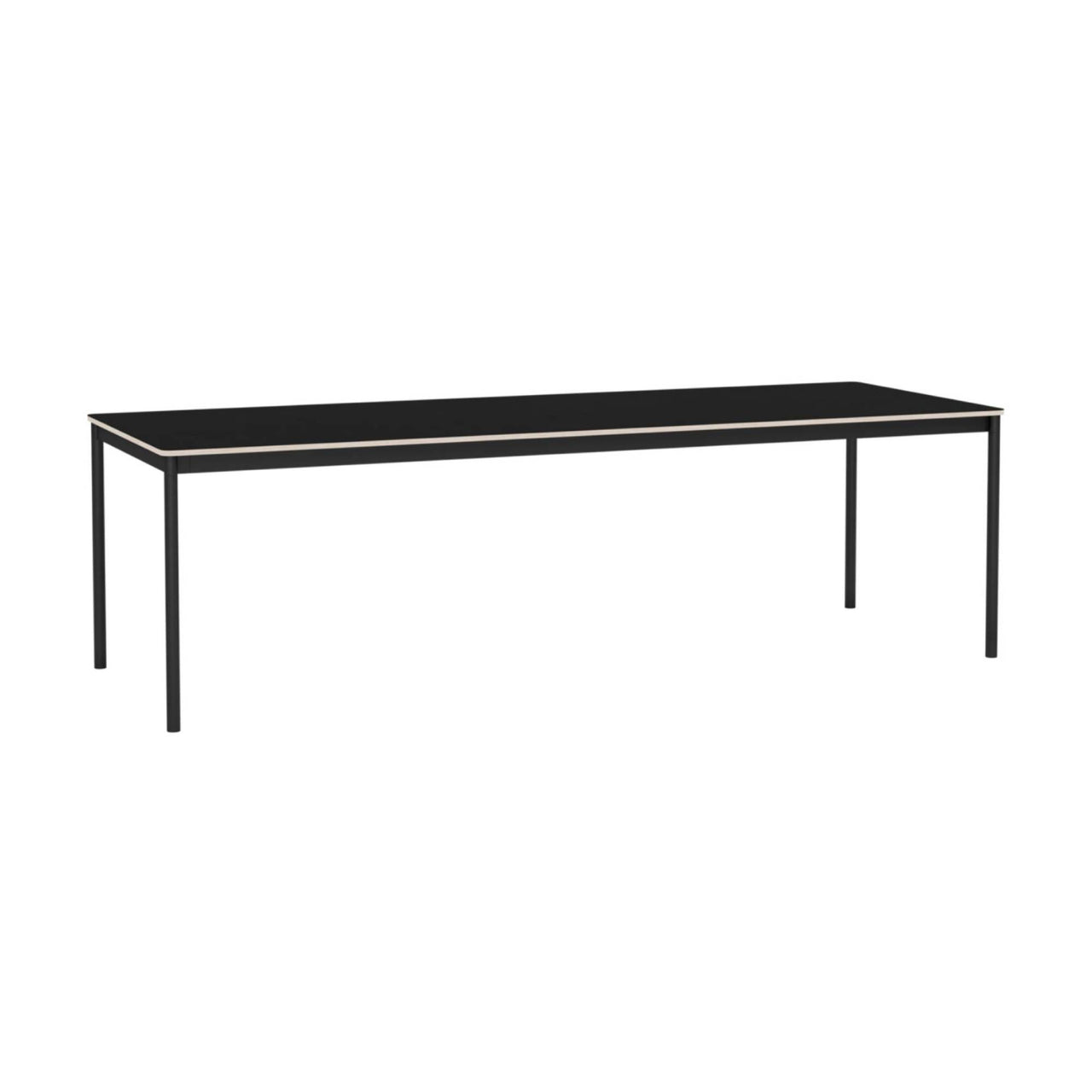 Base Table: Large + Black Laminate + Plywood Edge + Black