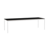 Base Table: Large + Black Laminate + Plywood Edge + White