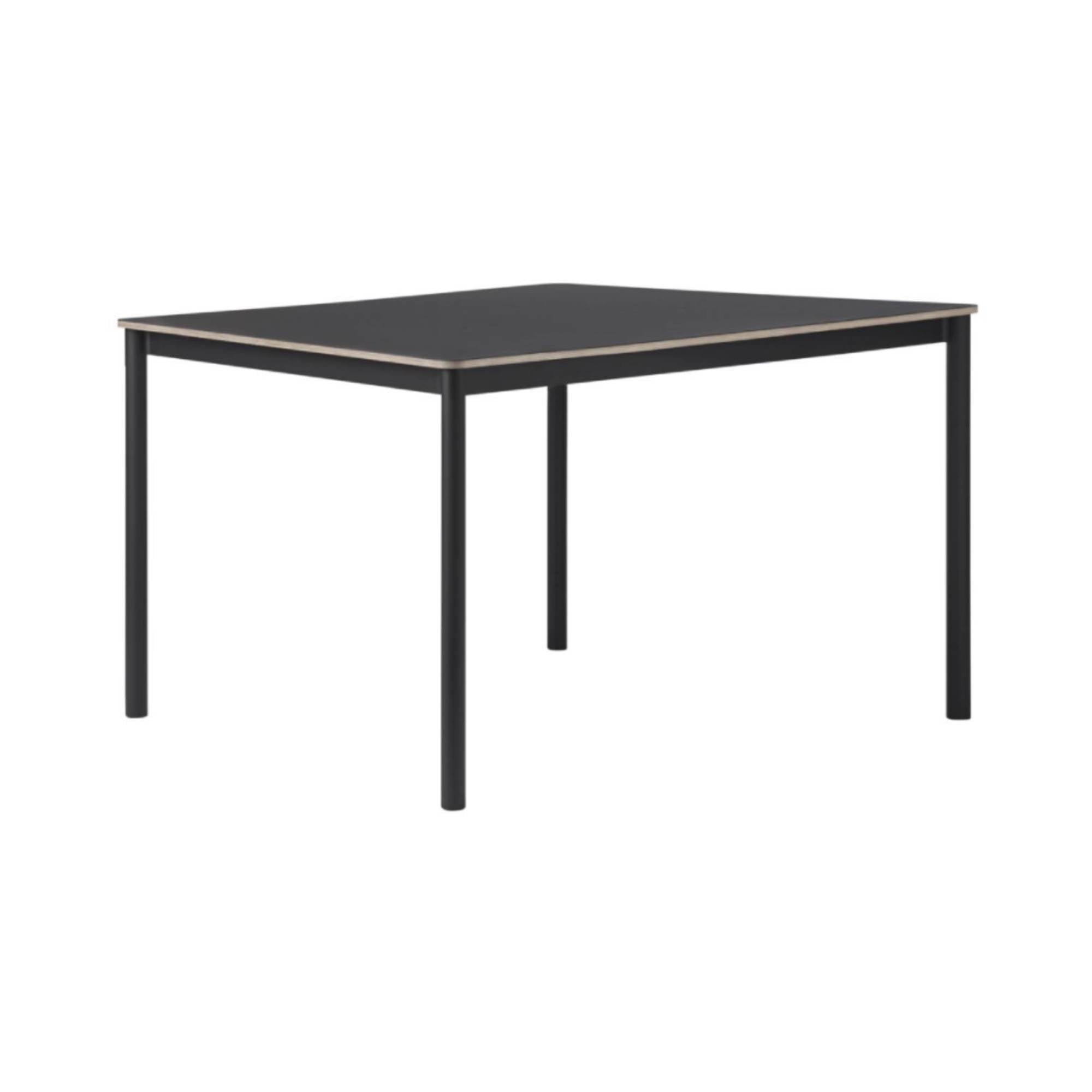 Base Table: Small + Black Linoleum + Plywood Edge + Black