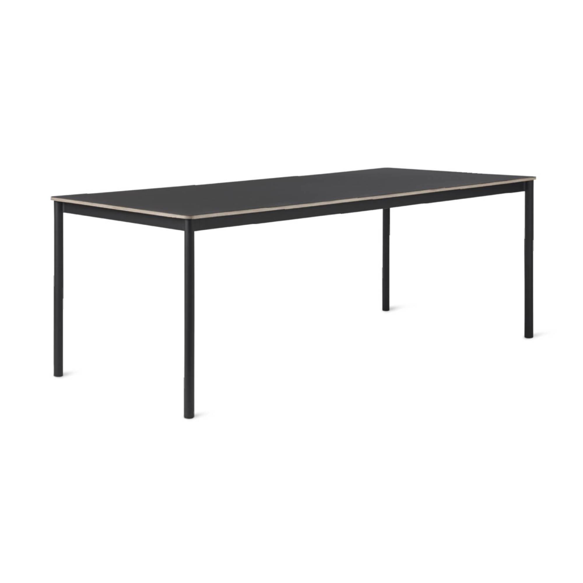 Base Table: Large + Black Linoleum + Plywood Edge + Black