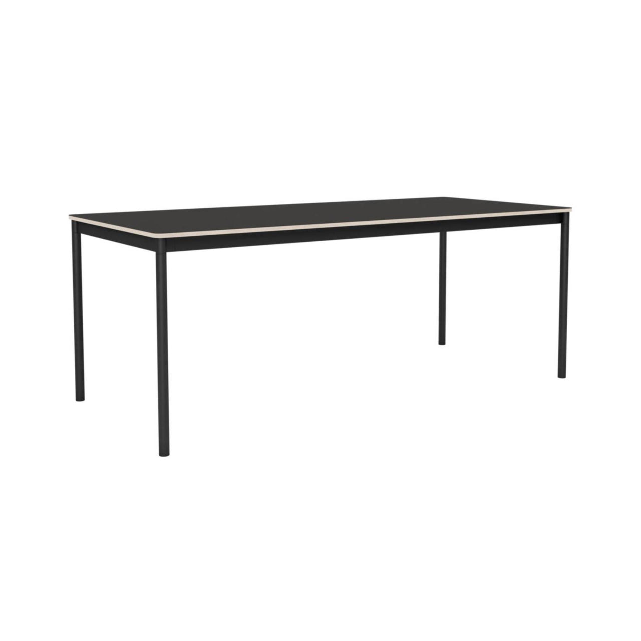 Base Table: Medium + Black Linoleum + Plywood Edge + Black